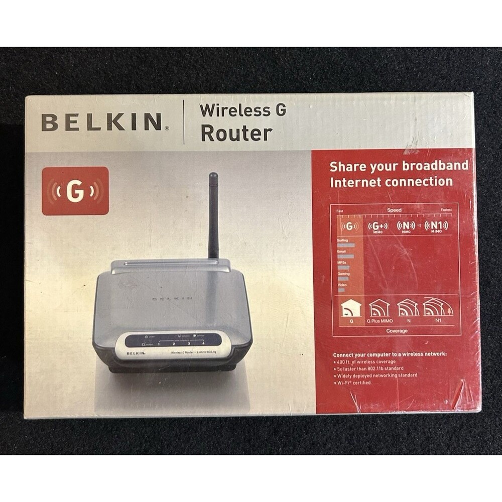 Belkin Wireless G Router Wi-Fi New Sealed Box! B-17